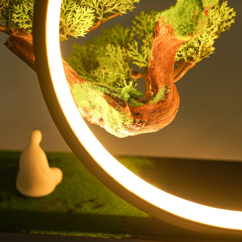 For Backflow Incense Antique Artificial Pine Tree With Lamp Rings Decoration