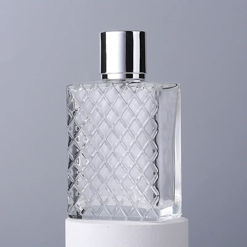 Empty Perfume Bottle Thick Glass Refillable Spray Atomizer Luxury Bottle 100ML