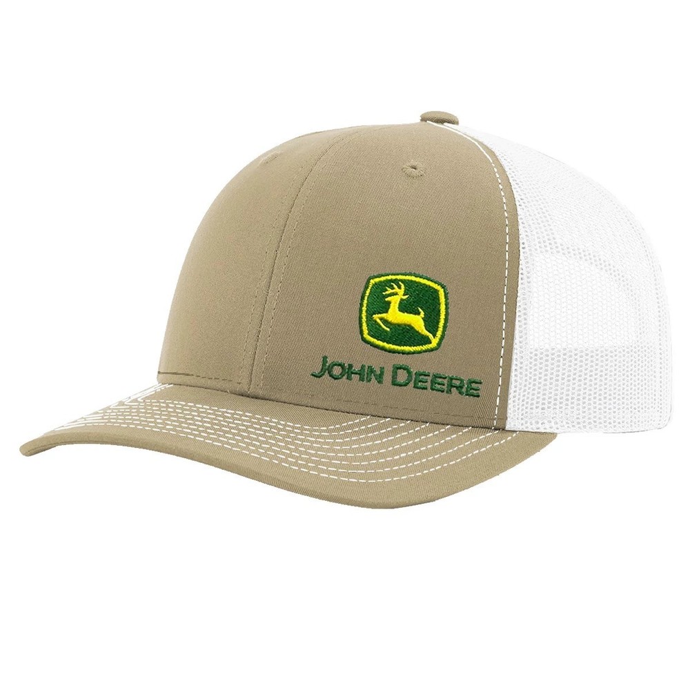 LP82943 - John Deere Moline 112 White Mesh Back Hat