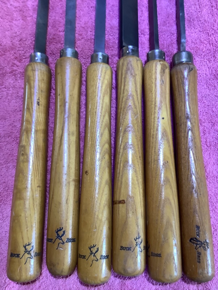 6 Buck bros. lathe tools
