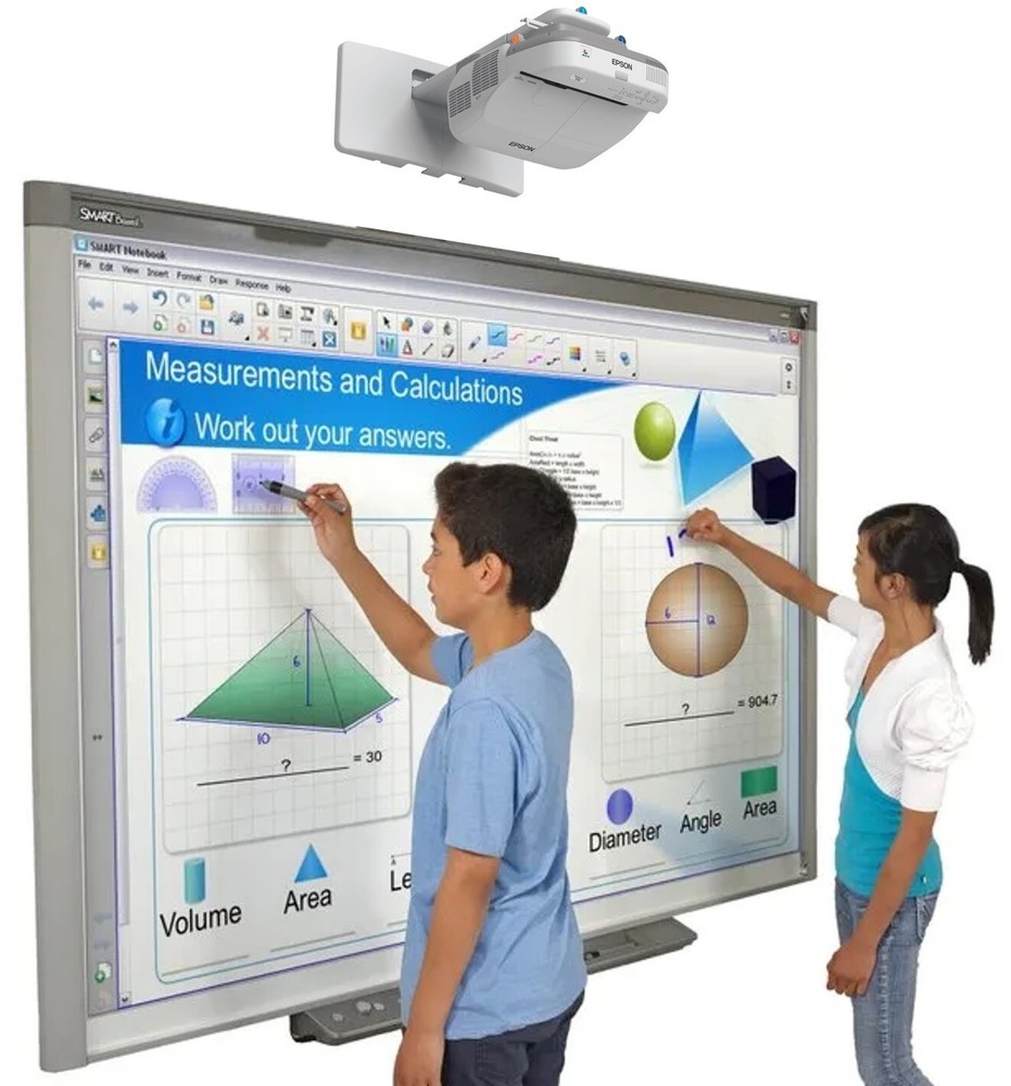 87" Interactive whiteboard for classroom