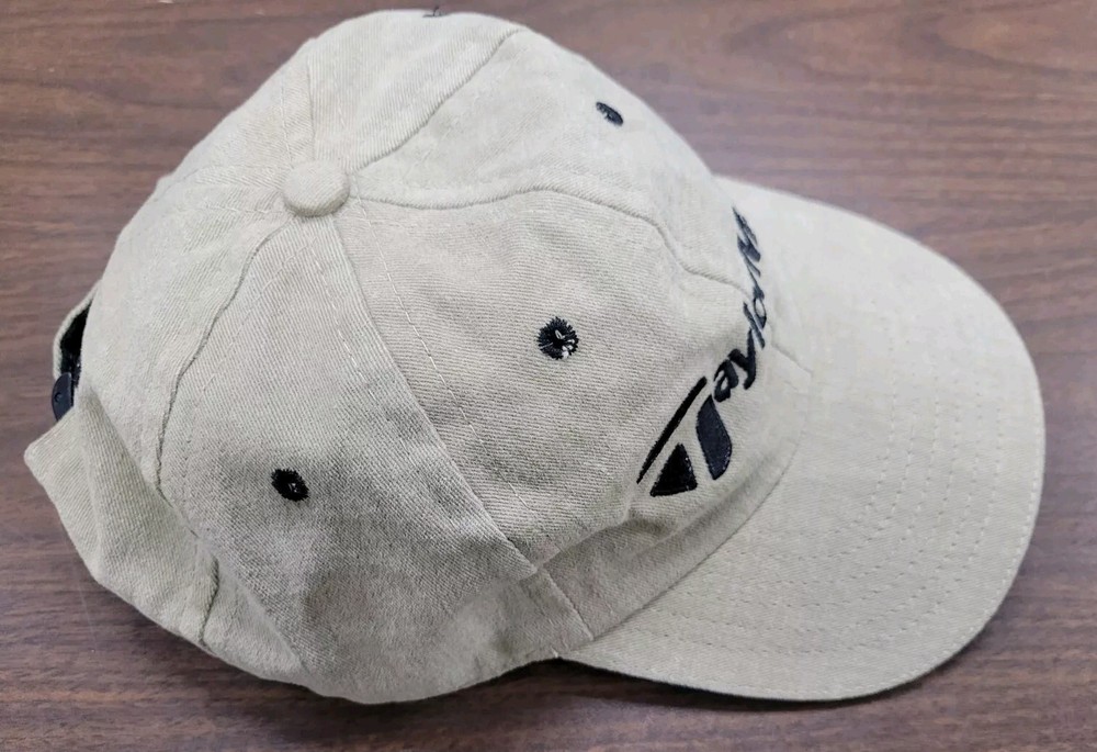 Taylor Made - Golf Hat Strapback Cap Adjustable Brown Tan Khaki PGA Baseball