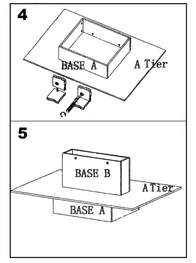 3 Display Level Standing Shelf Unit Waterfall Table Display 60"x42"x39" | WHITE