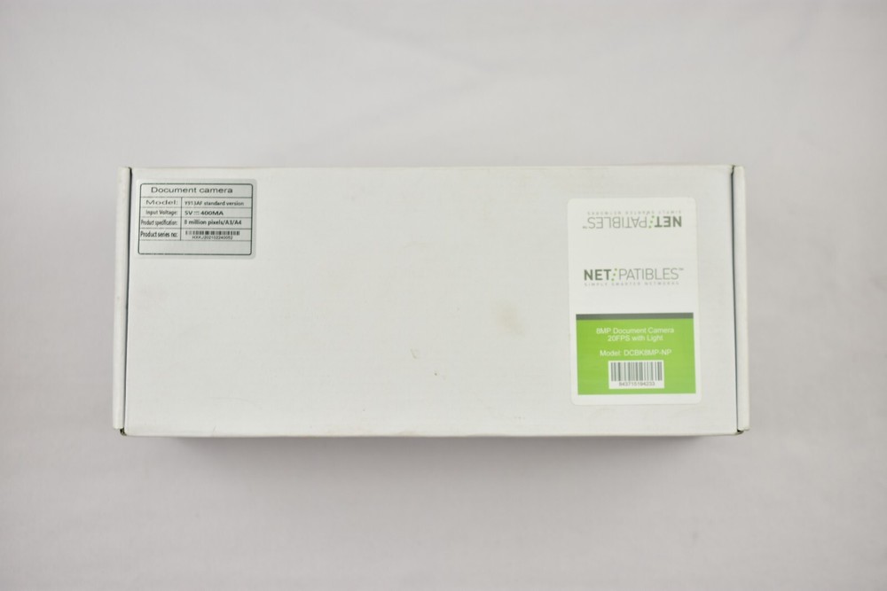 Netpatibles Document Camera DCBK8MPNP BRAND NEW