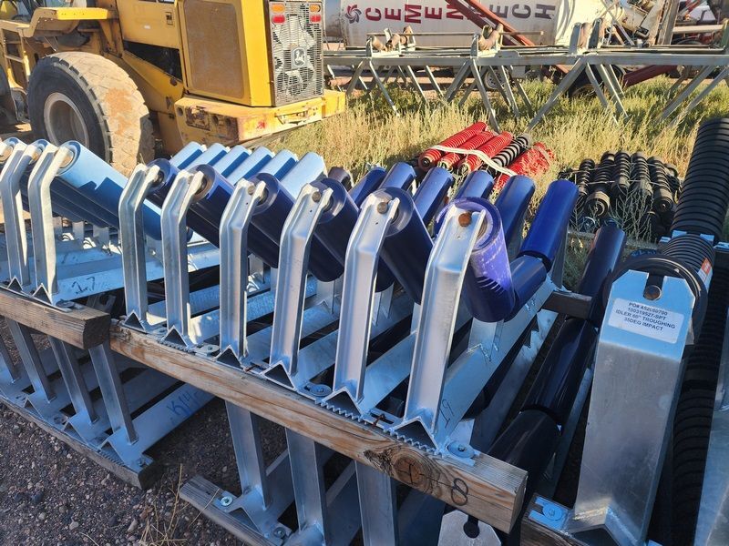 Large Quantity of Conveyor 60 inch Belt Components Return Rollers # 3949