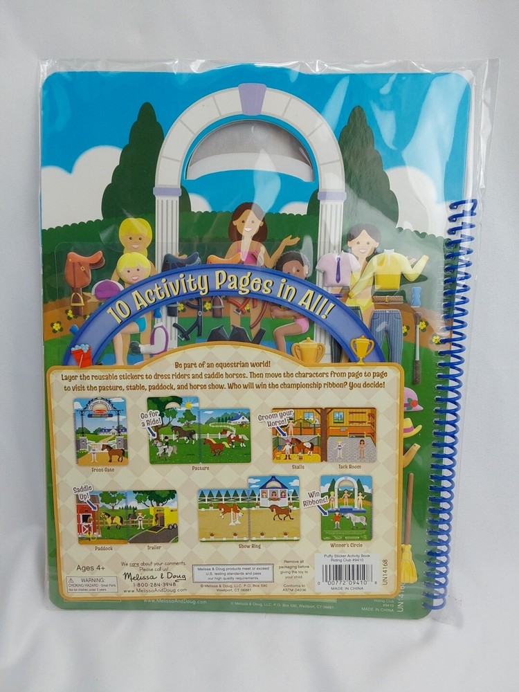 Melissa & Doug Riding Club 139 Reusable Sticker Activity Book