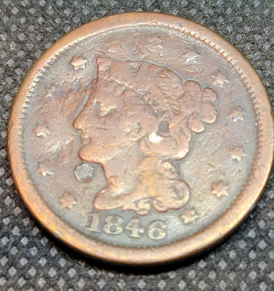 1846 LARGE CENT  L827
