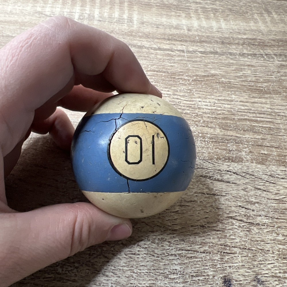 Vintage Clay Billiard Ball- #10