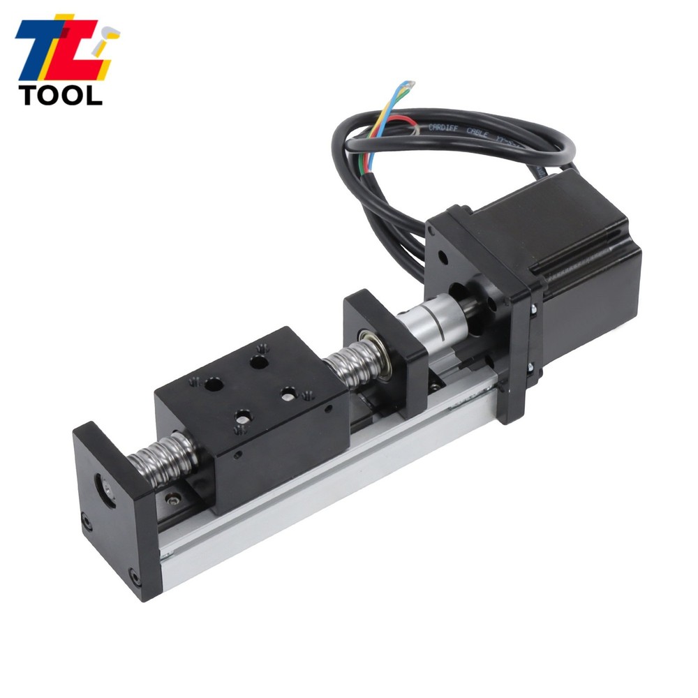 50MM MINI LINEAR RAIL STAGE ACTUATOR SCREW MOTION WITH NEMA23 STEPPER