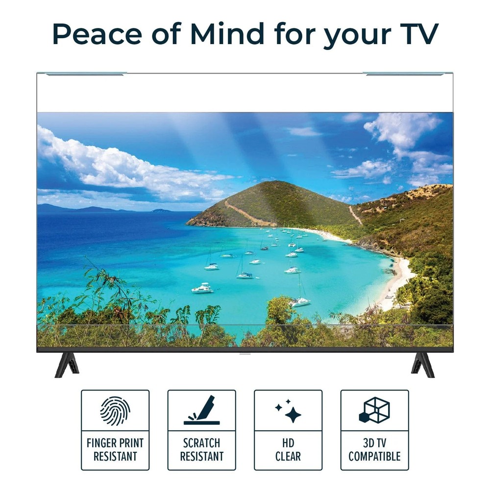 ZeroDamage Anti-Blue Light TV Screen Protector - Most 55" TVs