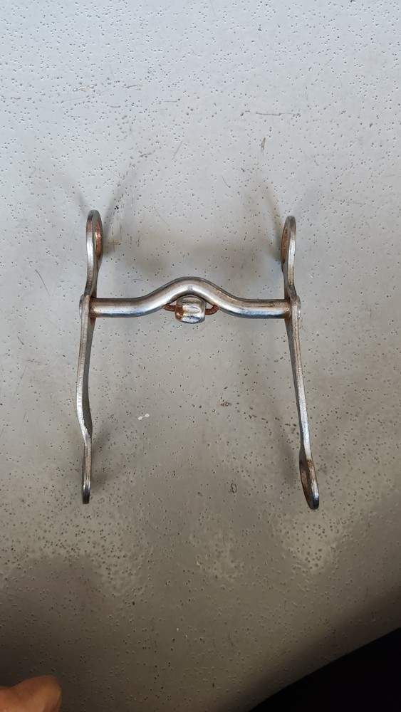 Low Port Curb Bit With Roller Unbranded