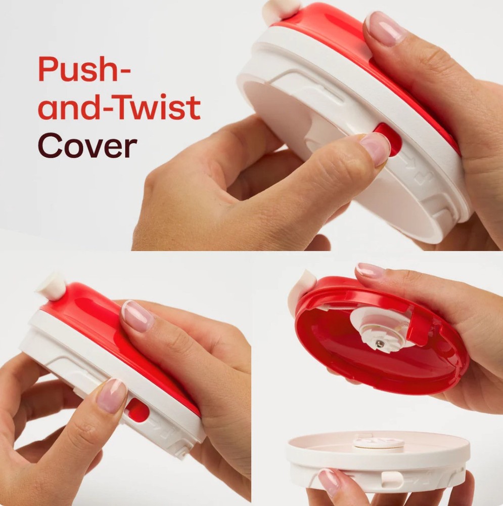 Tupperware Supersonic Chopper Compact, Pull Cord, Chili