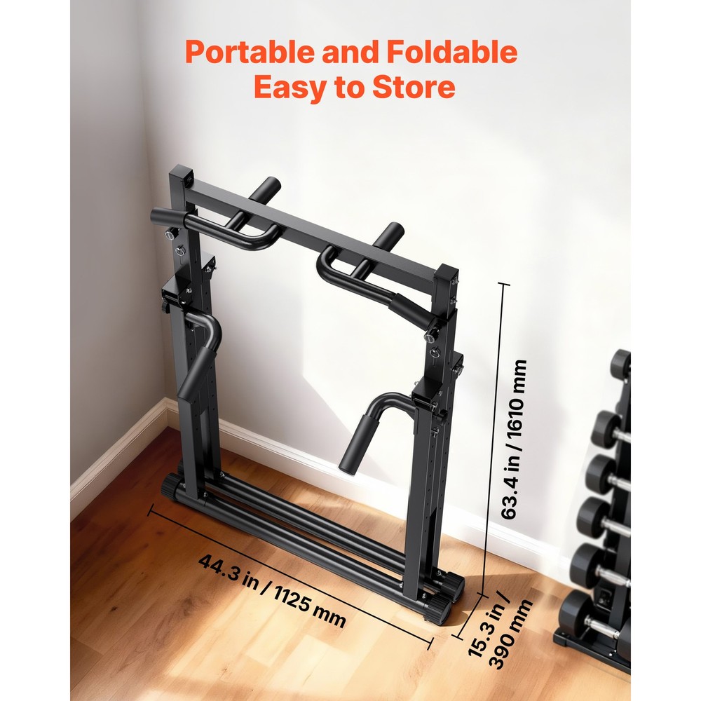 Uimoso Wall-Mounted Pull Up Bar with 330LBSCapacity and Sturdy Triangular Design