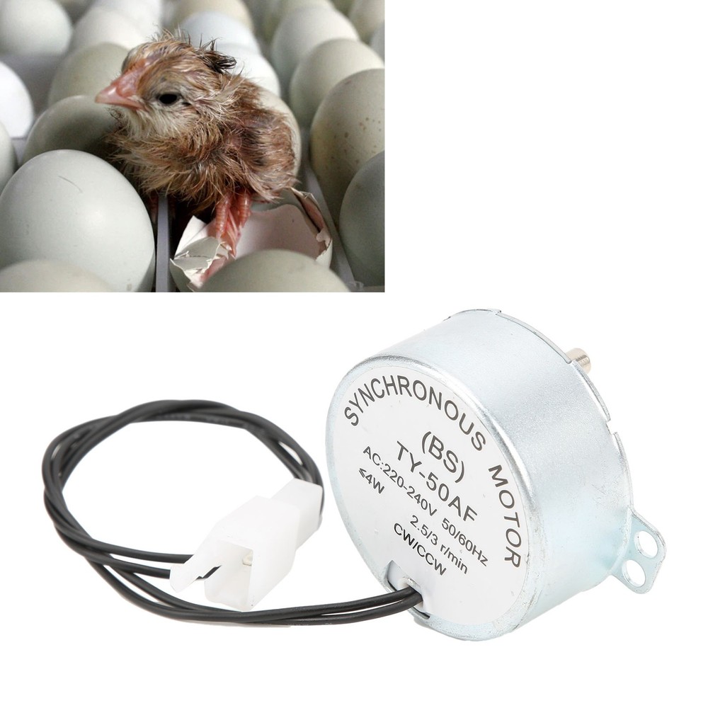 Automatic Incubator Motor CW / CCW Dual Mode Low Speed Egg Turning Mini