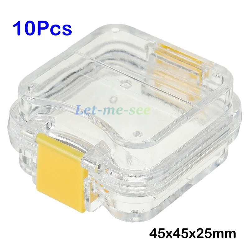 10Pcs Denture False Teeth Membrane Case Container Hinged Display Box Jewelry