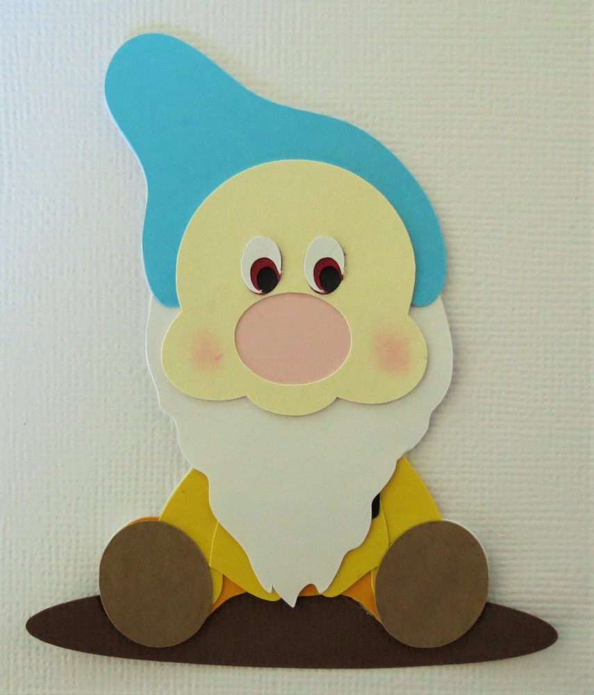 Snow White Seven Dwarfs ONE pc Dopey Grumpy Bashful Paper Piecing Die Cut