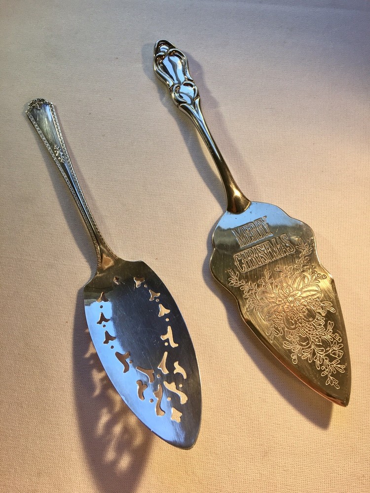 1938 KINGSTON Siemon & George Rogers Xtra Plate Pie / Cake Server + Christmas pc