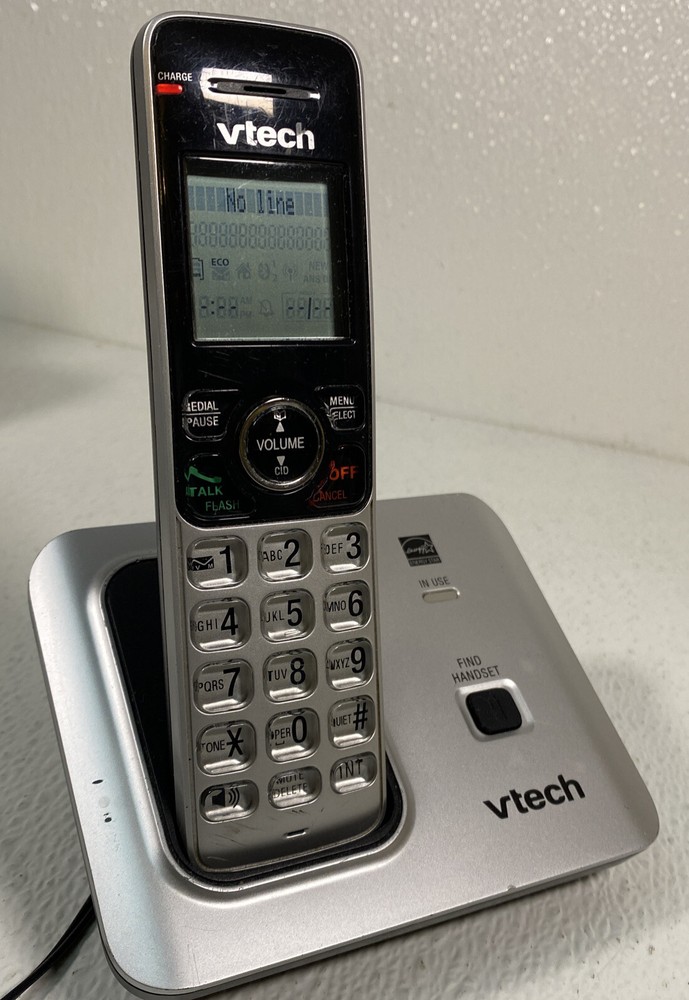 Vtech Model CS6619-2 Cordless Phone Handset with Main Base Cords Tested