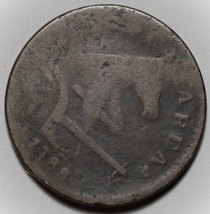 1788 New Jersey Copper Colonial - Running Fox