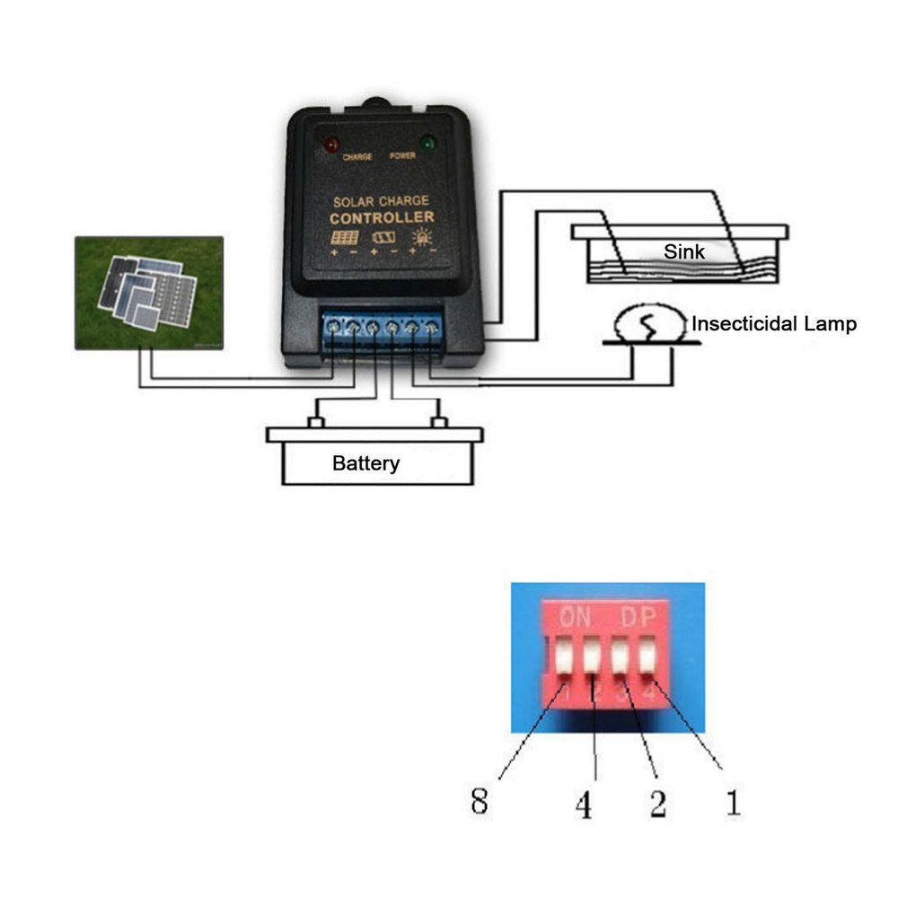 6V 3A Smart Solar Charge Controller For Light Lamp Easy To Use