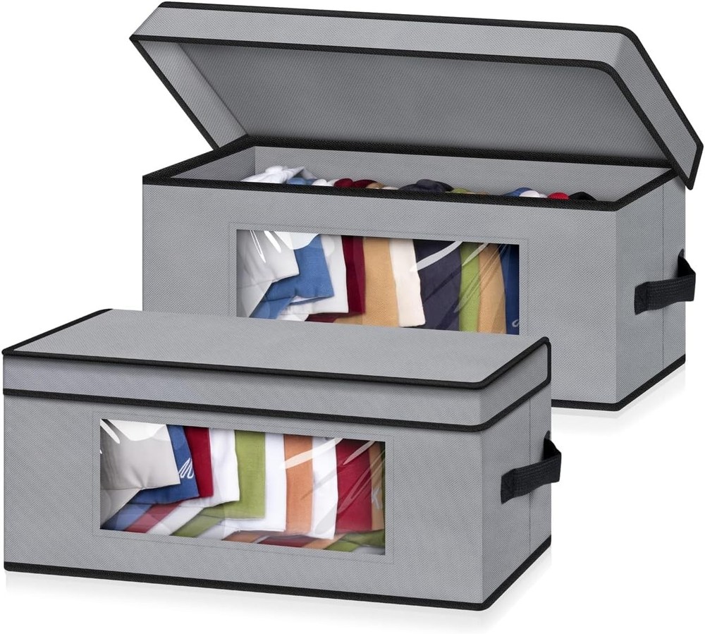 Stackable Hat Organzier For Baseball Caps 2 PCS Hat Storage Boxes For Closet