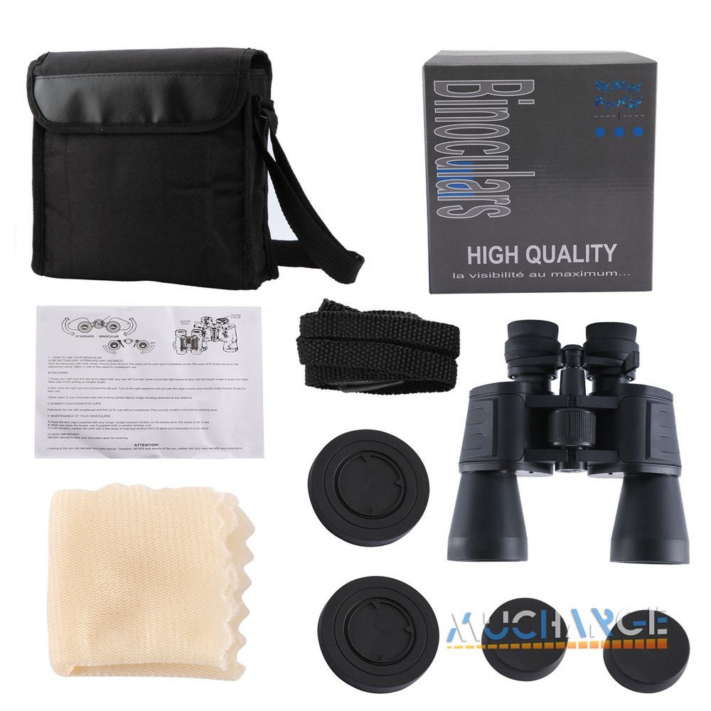 10x-180 X 100 Binoculars High Powered HD Long Range Superior Definition +Case