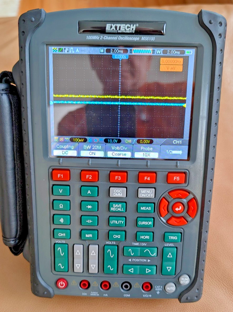 EXTECH MS6100 OSCILOSCOPE NOS 100MHZ 2CH