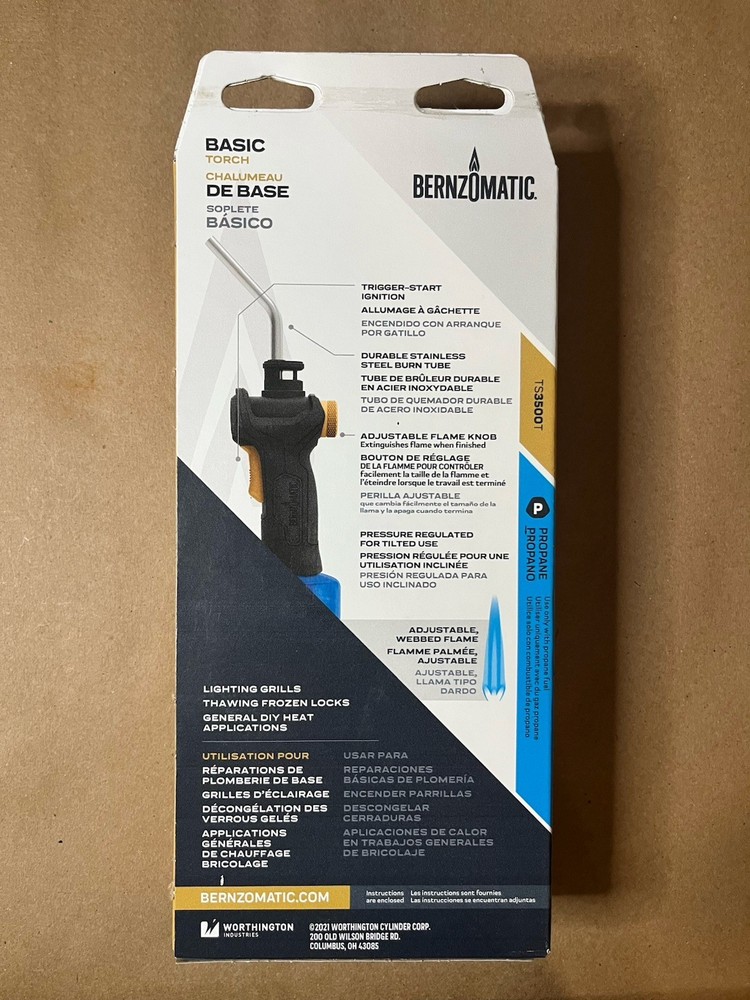 Bernzomatic Basic Torch TS 3500T NIP