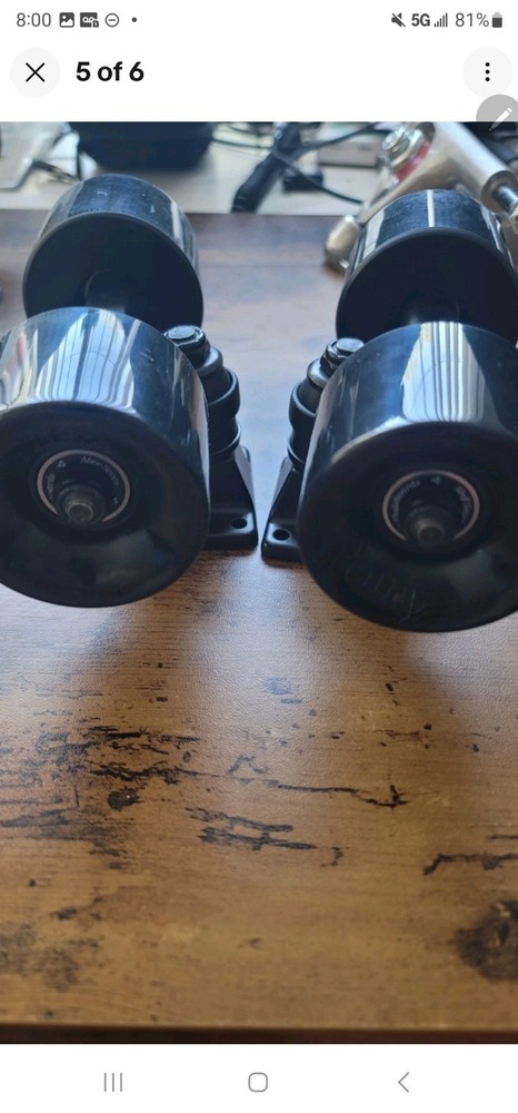 Penny Board Black Trucks PAIR