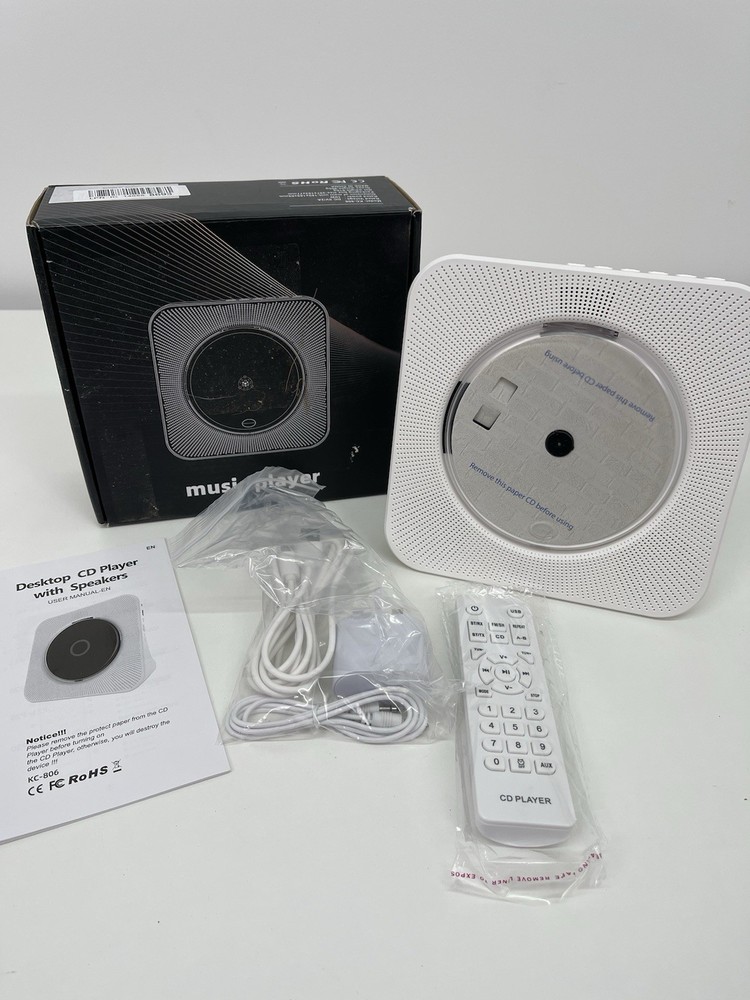 KOVCDVI CD Player for Home Desktop CD Player with Speakers