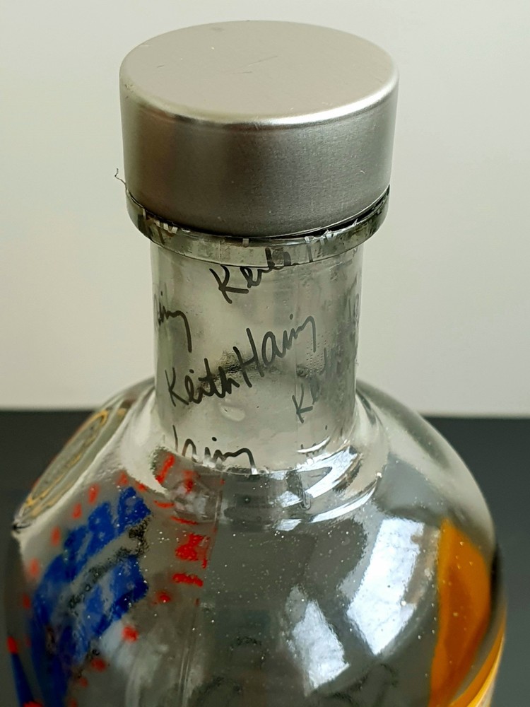 Keith Haring Original Vodka Bottle Collectible
