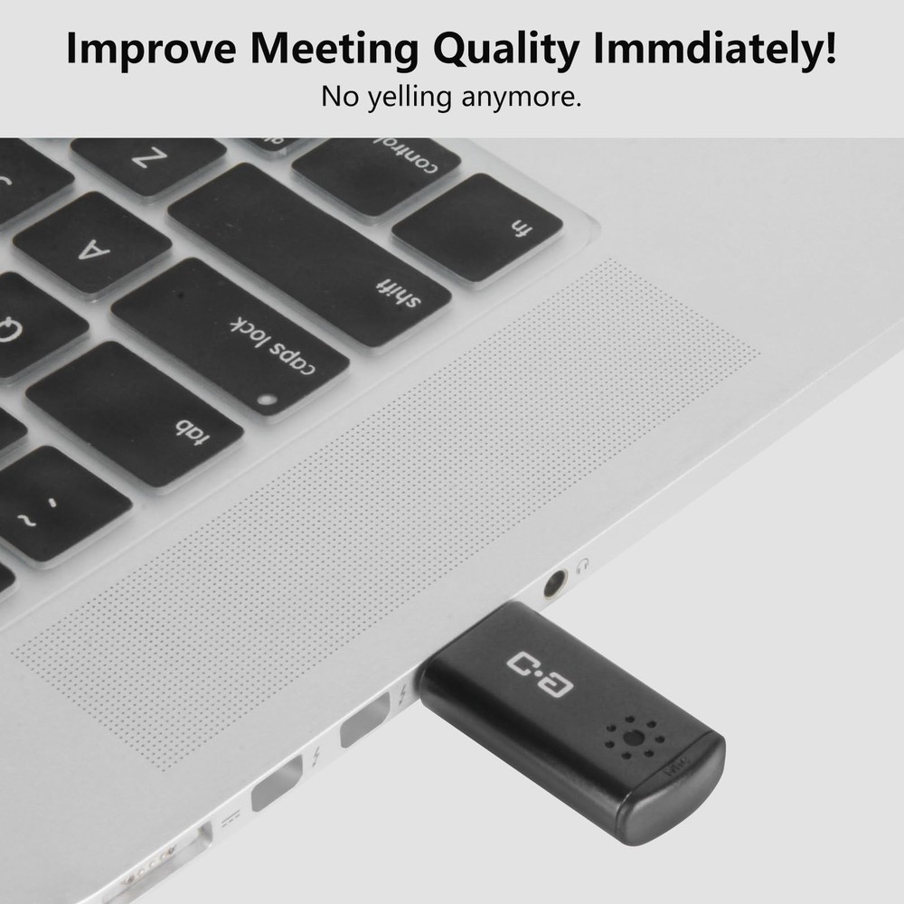 Cordless USB Microphone for Laptop/Desktop - High Sensitivity, Plug-and-Play