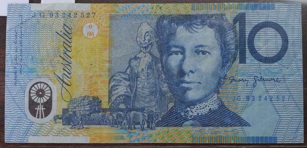 Australia $10 Note - FINE - CAT #20