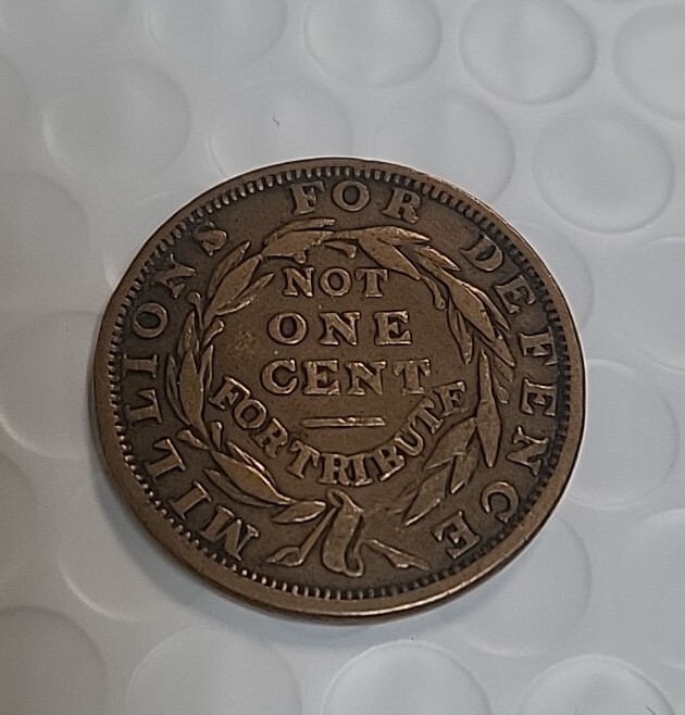 1837 Hard Times Token Liberty Not One Cent SA22