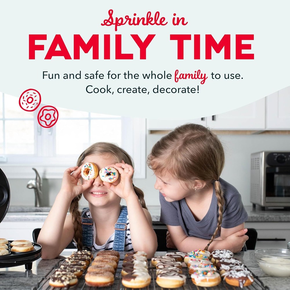 Here’s a shorter version: **Mini Donut Maker for Kids, 7 Donuts, Non-Stick Surf