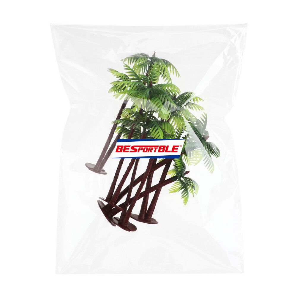 5PCS Simulated Aquarium Decorations Plants for Artificial Palm Tree Plants