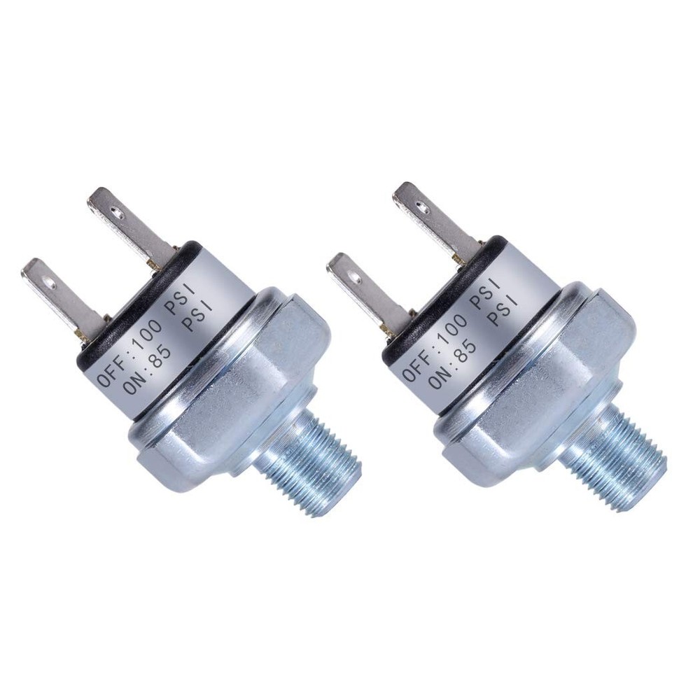 Air Pressure Switch 85-100 PSI Pressure Switch Switch Air Compressor Silver New