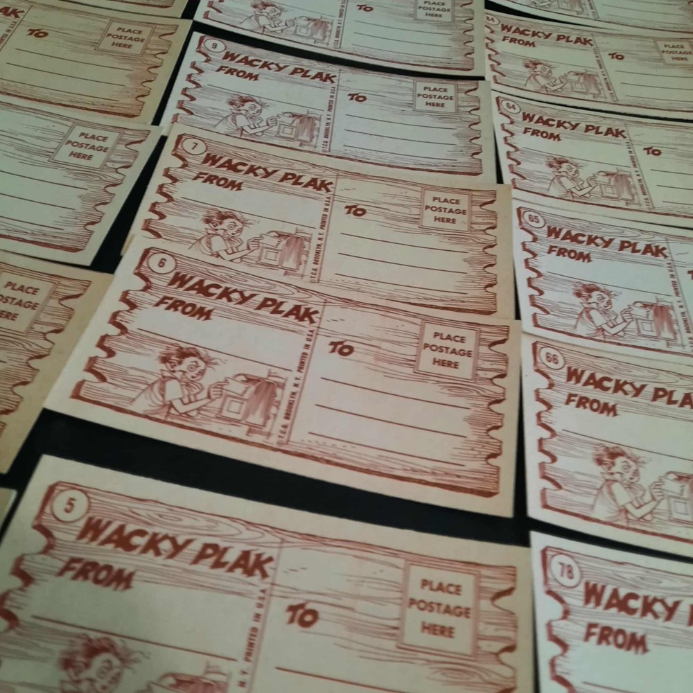 1959 "Wacky Plaks" Cards