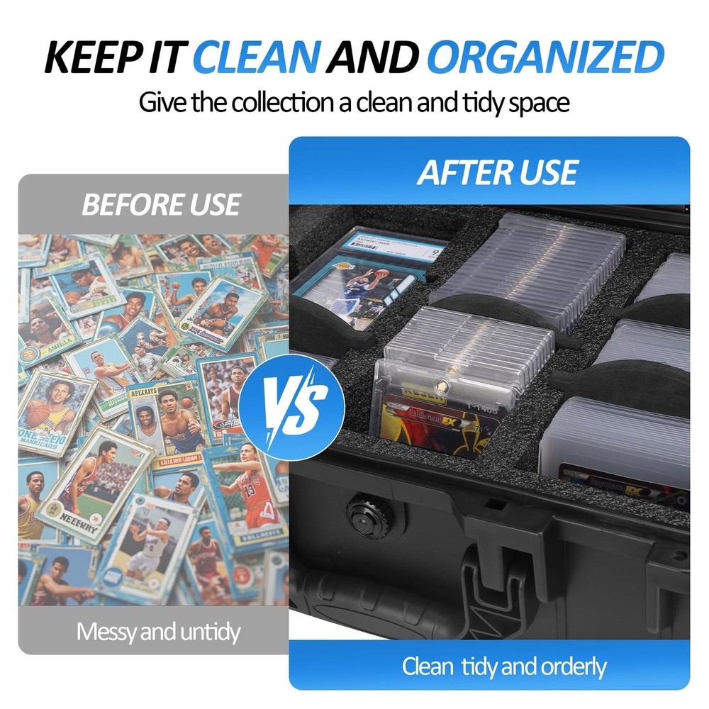 Toploader Storage Box for 3" x 4" 35pt Rigid Card, Top Loader Card Hard Stora...