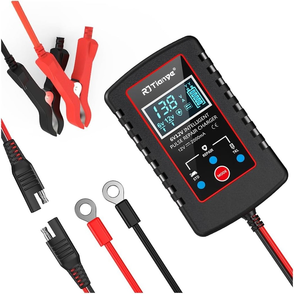 6V 12V Automatic Battery Charger Maintainer Motorcycle Trickle Float For Tender