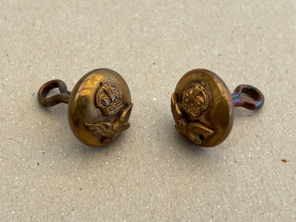 WW2 ROYAL AIR FORCE, RAF SHOULDER BOARD BUTTONS (Extra Long Shank)