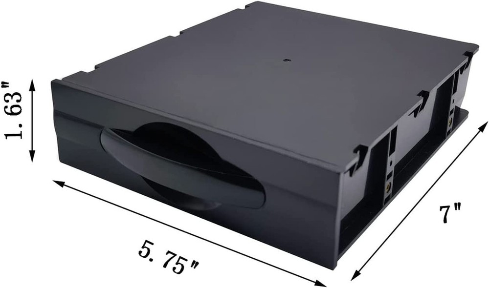 Black Desktop Computer ATX/MATX Hard Drive Mobile Blank Rack Drawer Tray Comp...