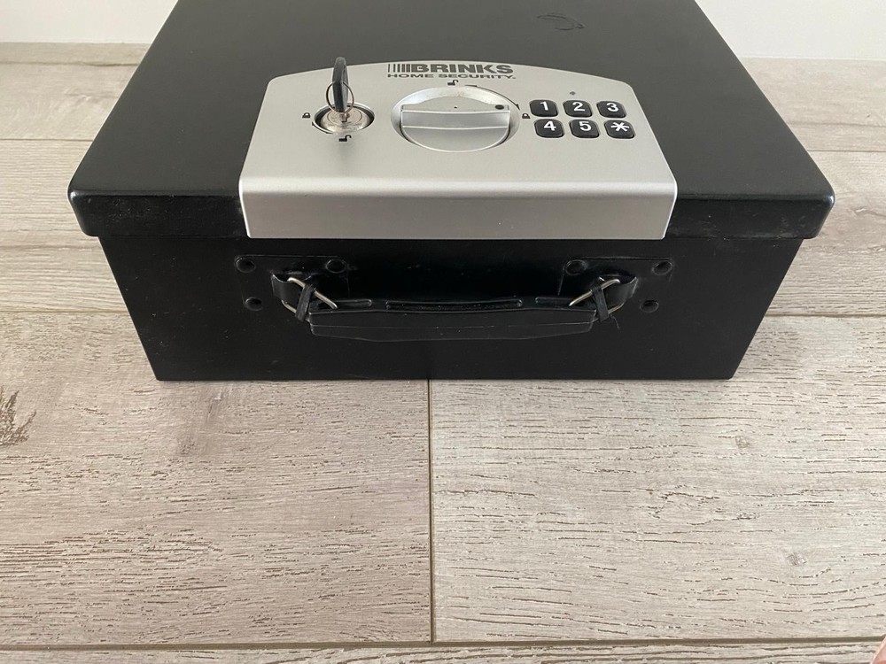 Brinks Home Security Deluxe Storage Safe, Digital And Key Lock