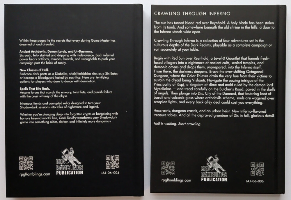 Shadowdark RPG Dark Devilry Bundle: Crawl Through Inferno & Resource Book - New