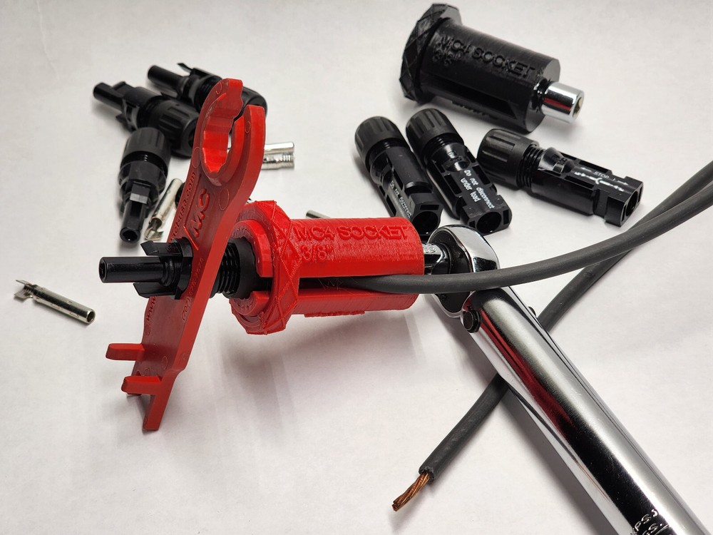 MC4 Socket - For 1/4" Torque Wrench - Assemble MC4 Connectors Correctly!