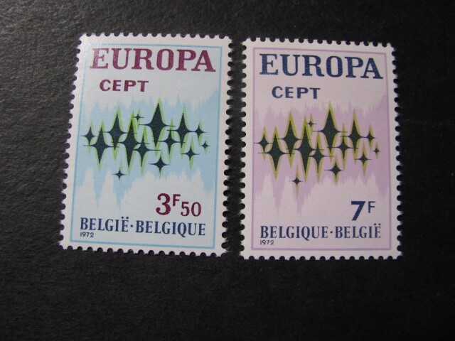 Belgium Stamp Europa Set Scott # 825-826 Never Hinged Unused