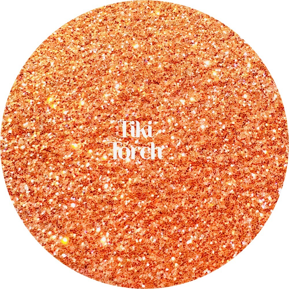 Premium Polyester Glitter - Orange Iridescent