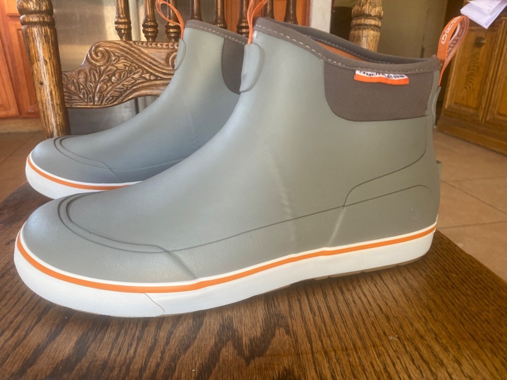 Grundens Deck-Boss 6" Ankle Boots - Monument Grey - Deck Boss Men Select Size