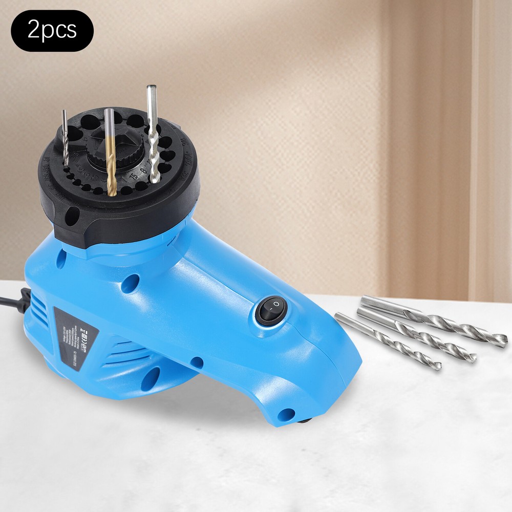 2-Pack Drill Bit Sharpener For Twist Bits 95W Drill Bit Sharpener W/ High Speed