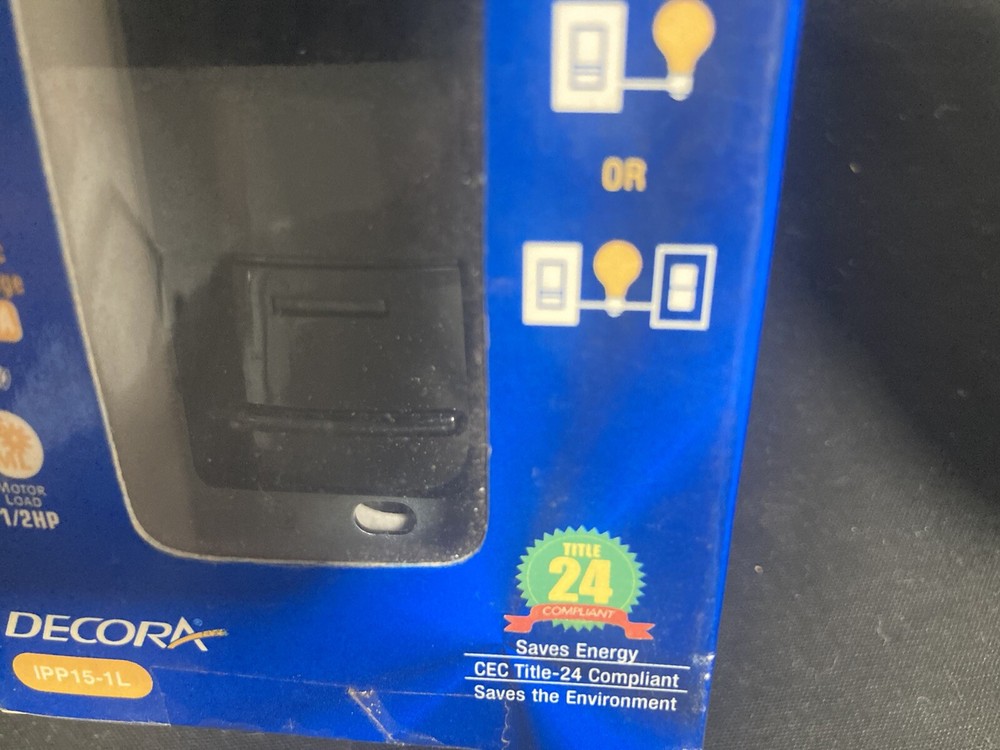 Leviton manual on occupancy sensor IPP15-1LE black